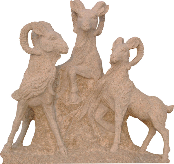 异型雕刻-三羊开泰